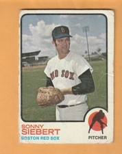 Sonny Siebert Boston Red Sox 1973 Topps #14 Bayless Missouri Tigers Creased
