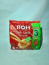 BOH Teh Tarik Milk Tea Original Less Sweet Originally From Malaysia