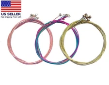 3 Sets Colorful Acoustic Guitar Strings– 6pcs 1st-6th Steel String Replacement