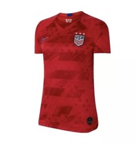 Nike USA Soccer Womens Team Away Jersey Shirt XS Red Slim Fit Vaporknit New