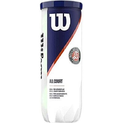 WILSON WRT126400 Roland Garros All 1 Can= 3 Tennis Ball (Pack of 6/12/24)