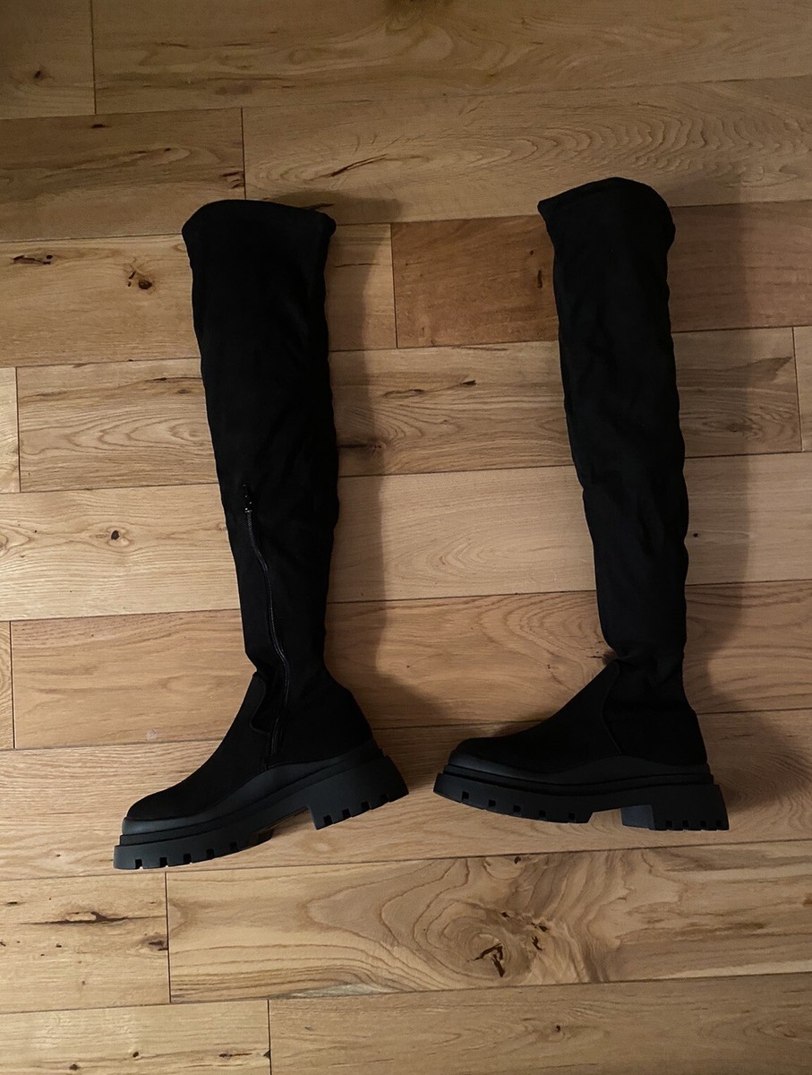 The Knee Long Sock Boots Uk Buy Black Forever Comfort® Over The