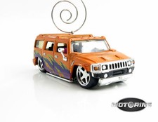 2003 '03 Hummer H2 Orange Truck Car Rare Christmas Tree Ornament Diecast