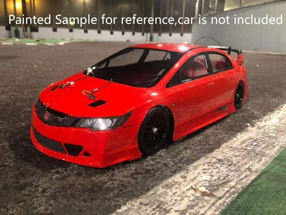 1/10 RC Drift Racing Civic FD2 Car Clear Transparent Body Shell 190mm