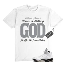 5 Reverse Metallic White Black T Shirt Match UTS