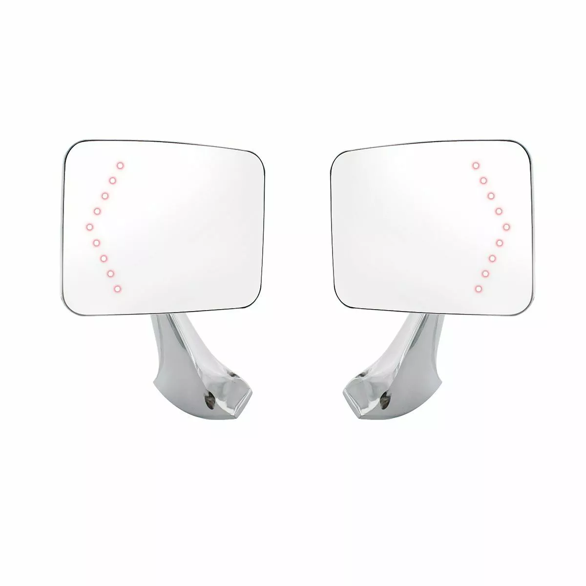 Pair Side Rear View Mirrors LED Turn Signal 1970 1972 Chevrolet