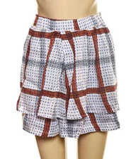 Isabel Marant Etoile Plaid Polka Dot Skirt M 38 Women Casual Mid-Rise NEW 40871