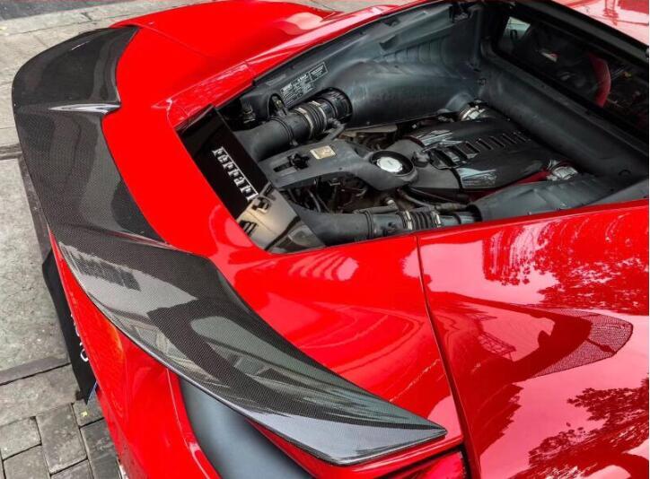 US Stock Carbon Fiber Rear Trunk Spoiler for Ferrari 488 GTB Spider