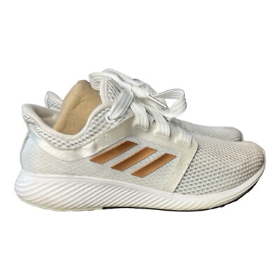 Adidas Women s Size 7.5 Edge Lux 3 EG1286 White/Gold Running Shoes