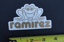 Ramirez Surfboards Clear Gold Frog Toad Amphibian V31A Vintage Surfing STICKER