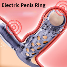 Male Reusable-Condom-Men-Penis-Extender-Enlarger-Sleeve-Bigger-Girth-Enhancer