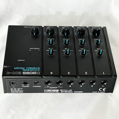 BOSS BX-4 Stereo mixer 1999 Vintage Made in Japan 4-in Stereo out