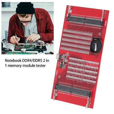 DDR4 DDR5 RAM Memory Slot Tester Card with LED Lights for PC