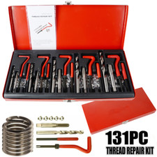 131Pcs Helicoil Thread Repair Set Metric M5 M6 M8 M10 M12 Inserts Taps HSS Drill