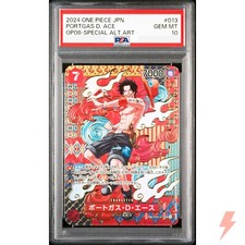 PSA 10 Portgas D. Ace (SP Alt Art) OP02-013 SR Two Legends - Japanese 2024