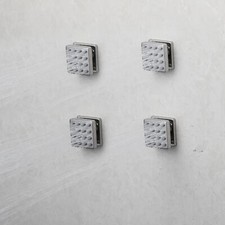 4pcs 6pcs Chrome Shower Faucet Spray Jets Square Shower Body Sprayer Massage