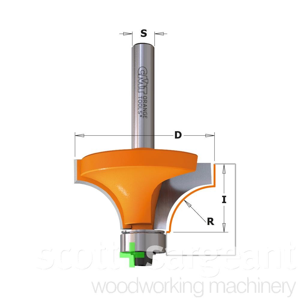 CMT  Ovolo Router Bit  TCT S-6.35 D-31.7 R-9.35 Price is Inc VAT@20%