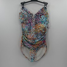 Anne Cole Women's One Piece Key Hole Swimsuit - Multicolor - 16 - New with tags