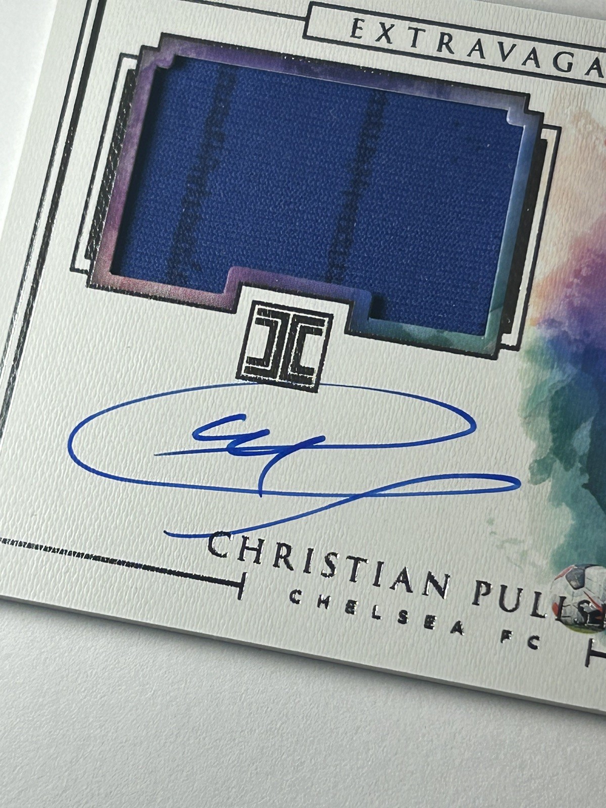 2019-20 Impeccable Christian Pulisic Extravagance Patch Auto /99 MATCH WORN USA view 3