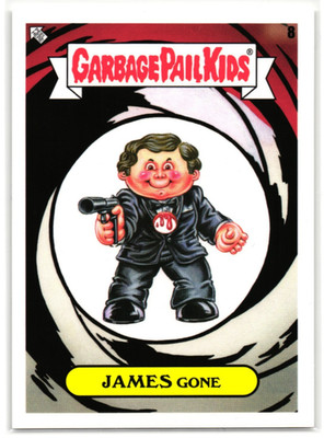 James Gone GPK 2022 Garbage Pail Kids James Bond 007 Parody Insert Card