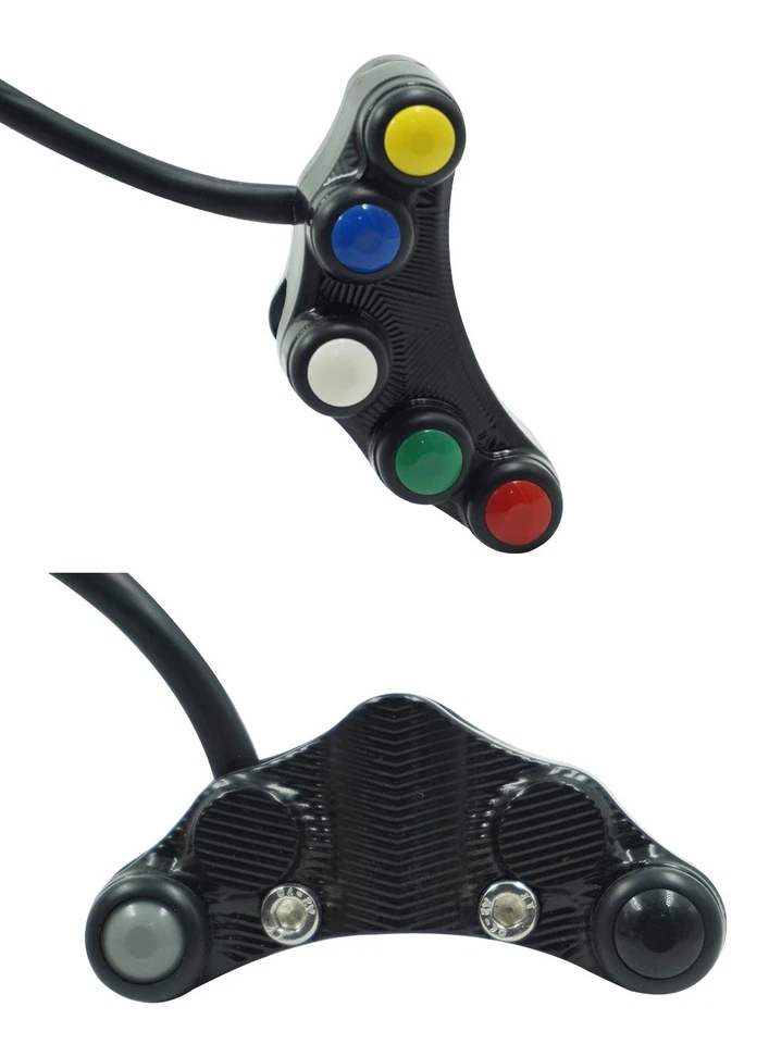 Aluminum 7/8" 22mm Motorcycle Switches Handlebar Mount Headlight Turn Signal Fog - Image 3 of 4