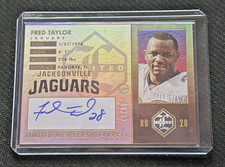 2023 Panini Limited Football Fred Taylor Auto 48/99 Limited Membership - Jaguars