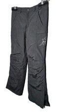 Land  s End VTG Black STARS Insulated Winter Waterproof Ski Snow Pants Size 16