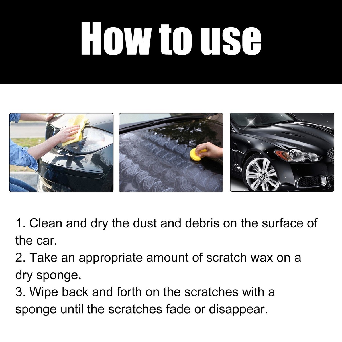 Car Scratch Remover & Paint Restorer – Deep Scratch Repair Wax 120mL (Made In USA)