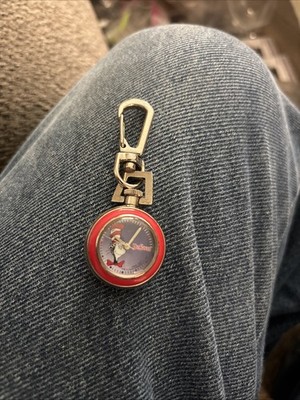 Dr. Seuss cat in the hat keychain pocket watch