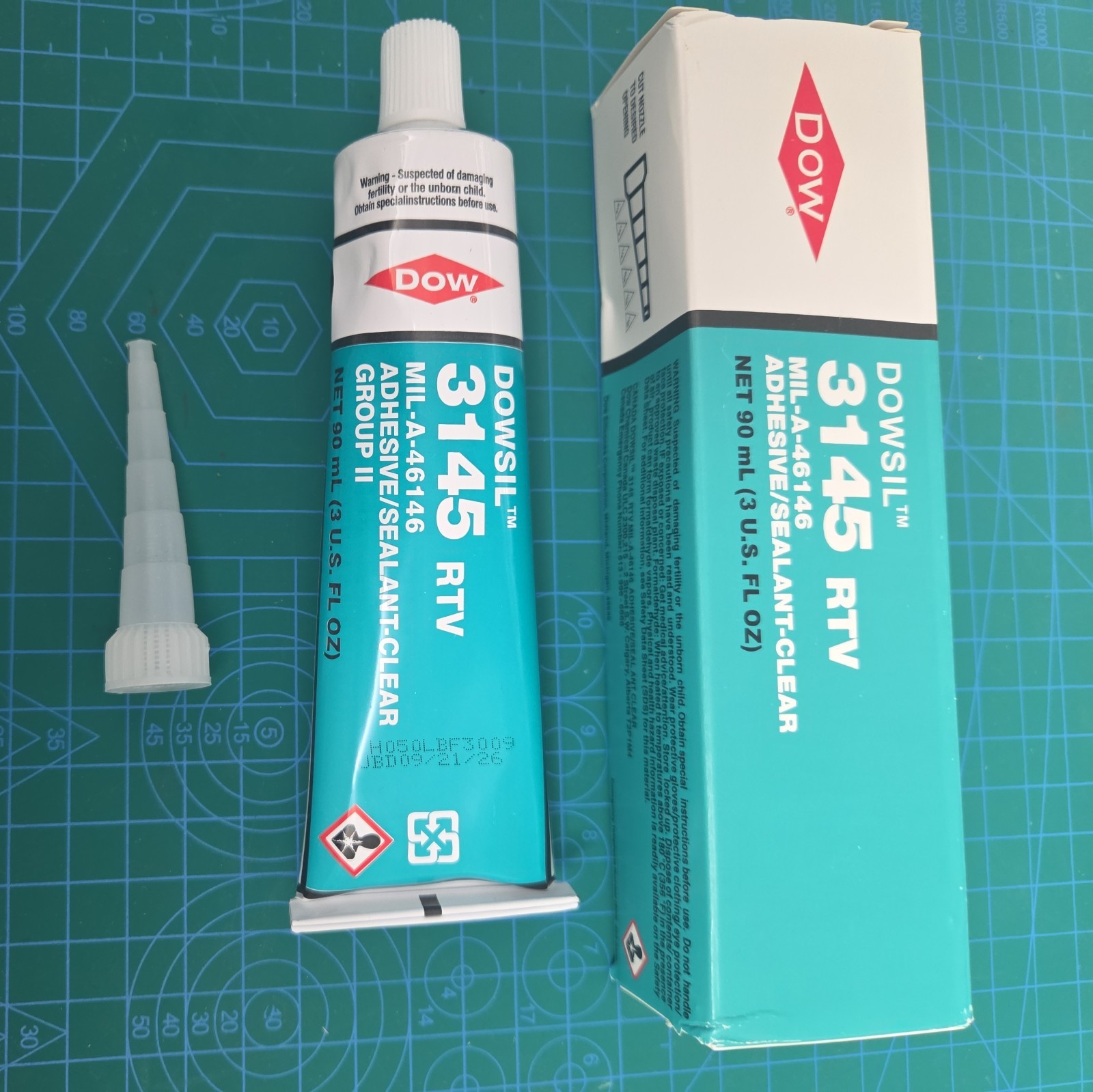 Dowsil 3145 RTV Silicone Adhesive Sealant 90ml UBD Sept 2026