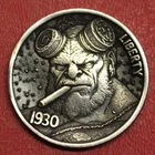 HOBO Buffalo Nickel Hell Boy Made from a Real US Buffalo Nickel