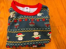 Hanna Andersson Star Wars Mandalorian Adult Unisex Long John Pajamas L Christmas