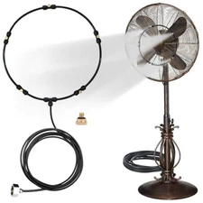 Outdoor Misting Fan Kit for a Cool Patio Breeze,Water Mister Spray for Coolin...