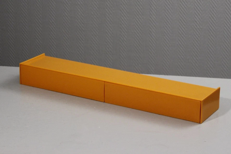 Etagère murale à tiroirs plastique ABS design Space Age Grosfillex 1970s - Photo 2/4