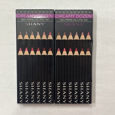 2PK SHANY Vegan Dreamy 24Total Matte Lip Liner Set Long Last Professional Velvet
