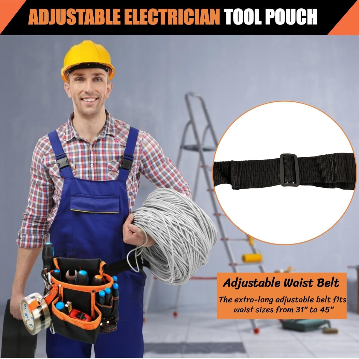 Générique Tool Belt - Adjustable Oxford Fabric Organizer