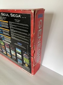 Sega Genesis Model 2 System In Original Box In Great Working Condition & Sonic 2