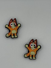 2pcs shoe charms for croc Theme Charms Bluey Bingo Cartoon Shoe Charms