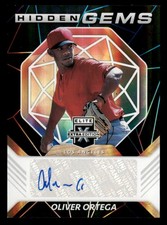 2021 Elite Extra Edition Hidden Gems Black #14 Oliver Ortega