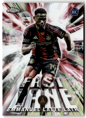 2025 Topps Chrome MLS No. FL-3 Emmanuel Latte Lath Rookie Fast Lane - Bild 1 von 2