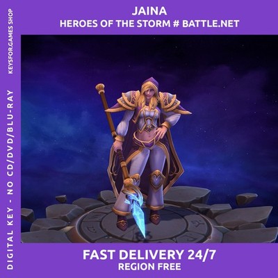 Jaina - Heroes of the Storm - Held Promo Code Mage - HotS MOBA- Global WW