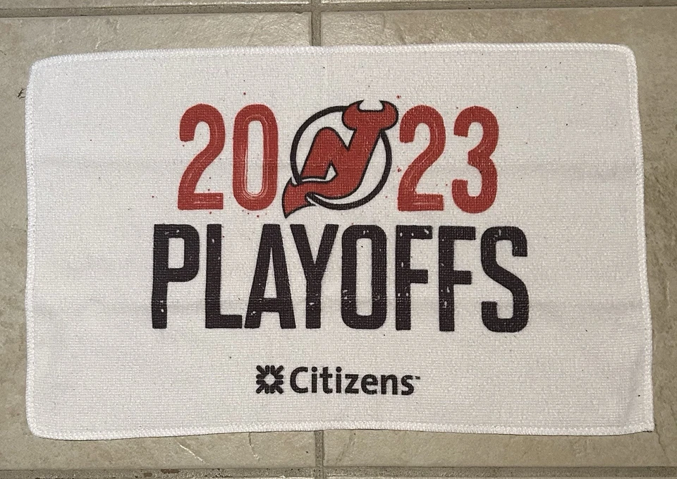 LOTE (7) Toalha Stadium Giveaway NEW JERSEY DEVILS 2023 Stanley Cup Playoffs Rally - Imagem 4 de 4