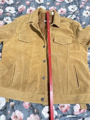 Levis Suede Leather Jacket Levi's Lederjacke L XL