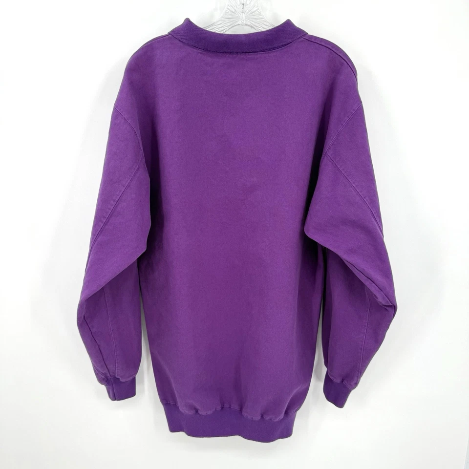 Moletom jeans feminino vintage Disney Originals colarinho roxo pequeno/médio anos 90 - Imagem 3 de 4