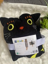 Big Kids Hooded Bath Wrap - Cat Design
