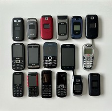 Vintage Cell Phones Flip Phones Early Smartphones 17pc Mixed Untested Parts