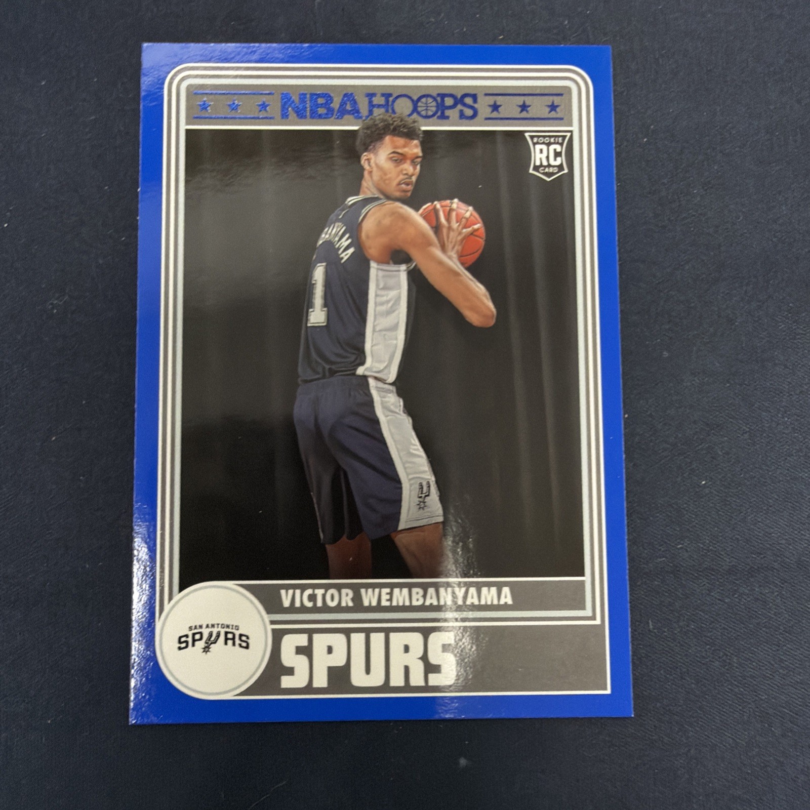 2023-24 Panini NBA Hoops Victor Wembanyama #298 Blue Rookie Rc 2512108