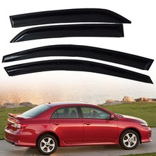 4PCS Window Visors Rain Guard Deflectors for 2009-2013 Corolla - Durable Acrylic