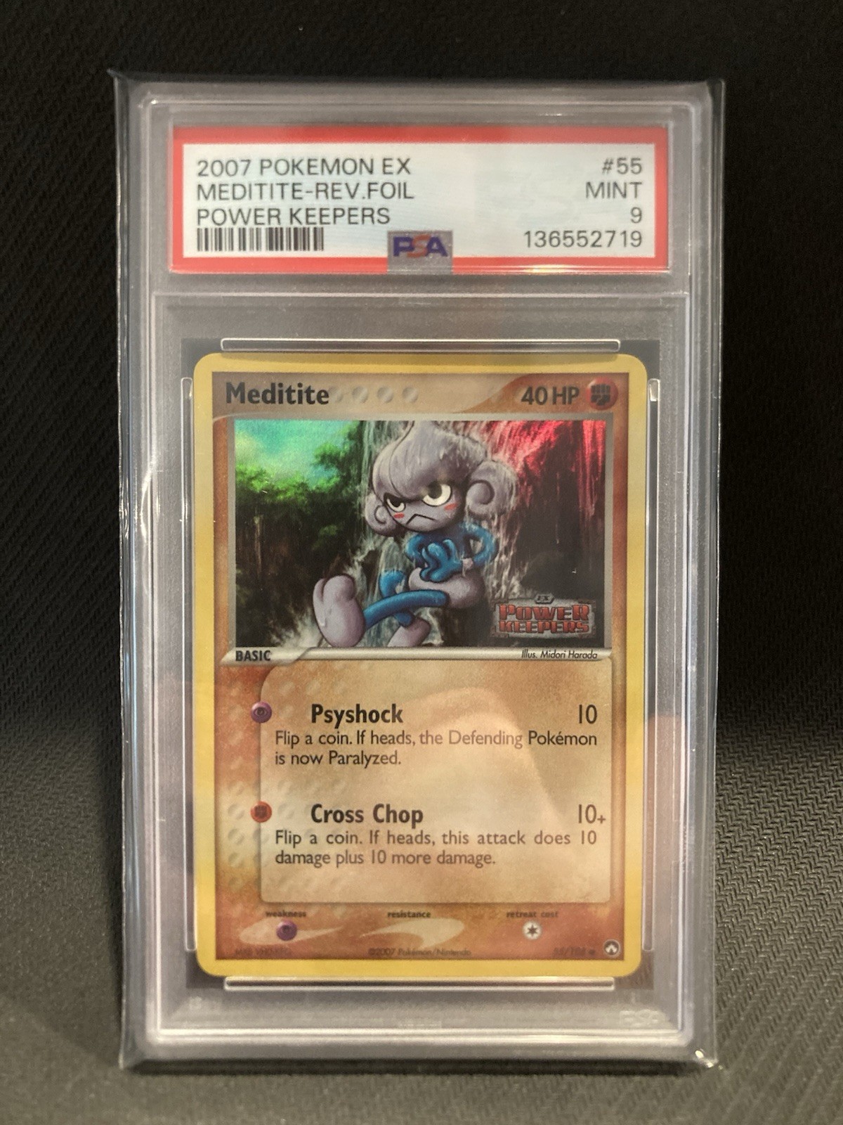 Meditite 55/108 Power Keepers Reverse Holo PSA 9