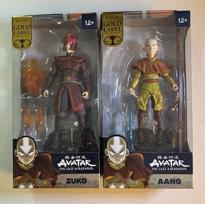 McFarlane - AVATAR THE LAST AIRBENDER - ZUKO & AANG GOLD LABEL 7  Action Fig Lot